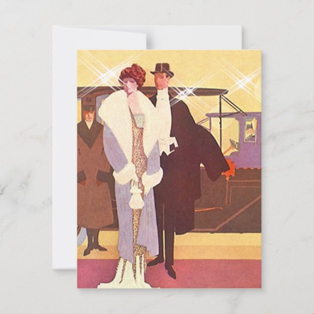 Amusement D'Accueillir Une Invitation À La Fête Du (Devant)