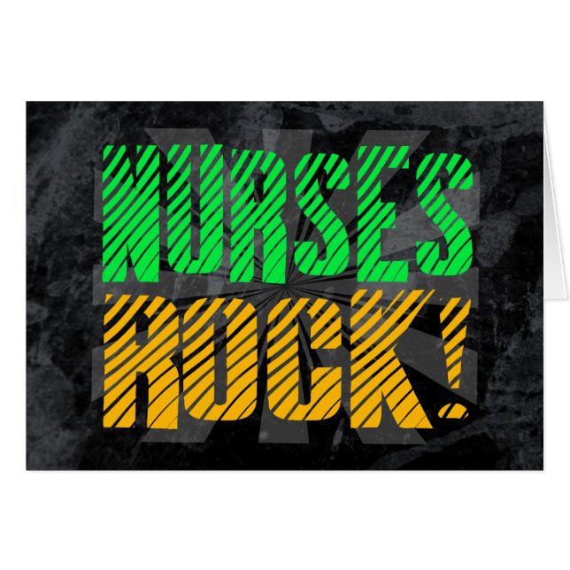 Amusement de roche d'infirmières, orange et vert (Devant horizontal)