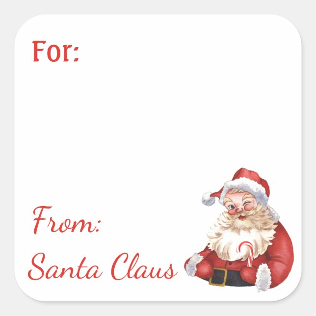Amusement de Santa Claus Custom NAME autocollant c (Devant)
