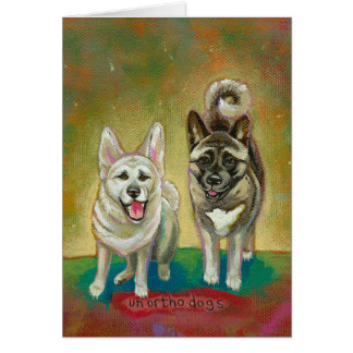 Amusement heureux de chiens d'art de chien d'Akita