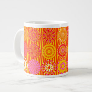 Amusement Kaleidoscope, Mug Jumbo Rose-Orange