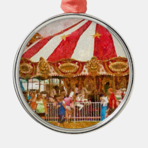 Amusement - Oh it's so crowded Metal Ornament