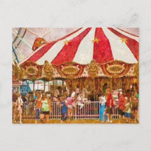 Amusement - Oh it's so crowded Postcard