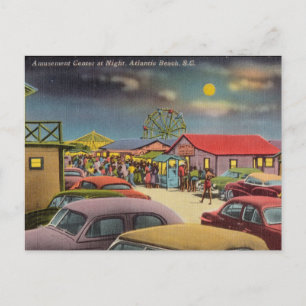 Amusement Park, Atlantic Beach, South Carolina Postcard