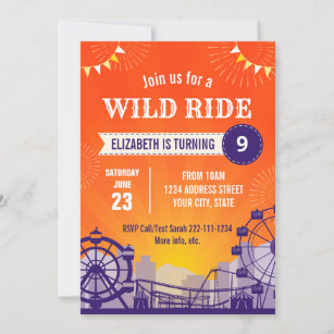 Roller Coaster Invitations Invitation Templates Zazzle CA