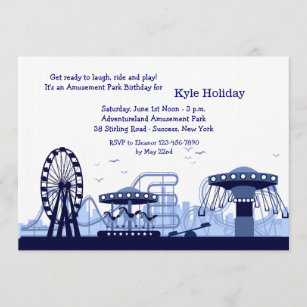 Roller Coaster Invitations Invitation Templates Zazzle CA