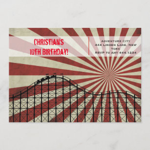 Roller Coaster Invitations Invitation Templates Zazzle CA