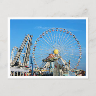 Amusement Park, Wildwood NJ, Vintage Postcard