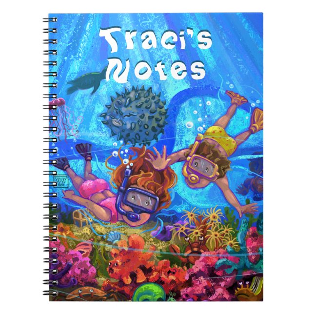 Amusement Sous La Mer Carnet Personnalisé (Devant)