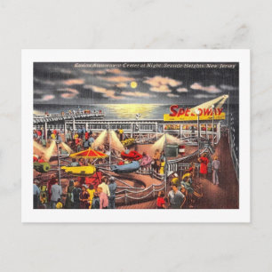 Amusements, Seaside Heights, New Jersey Vintage Postcard