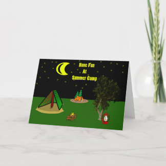 Amusez-Vous À La Carte De Voeux Du Camp D'Été