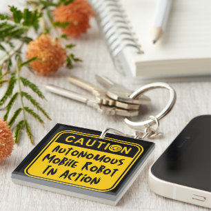 Amusing Autonomous Mobile Robot in Action Keychain