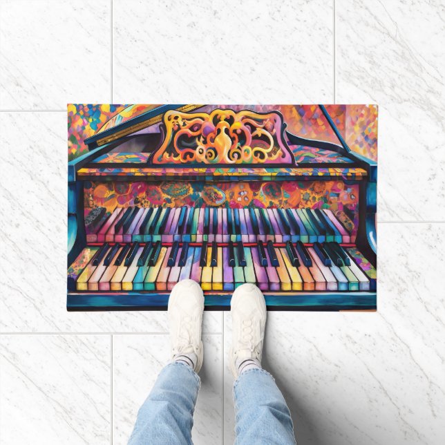 Amusing  Colourful Piano Keys Design  Doormat (Indoor)