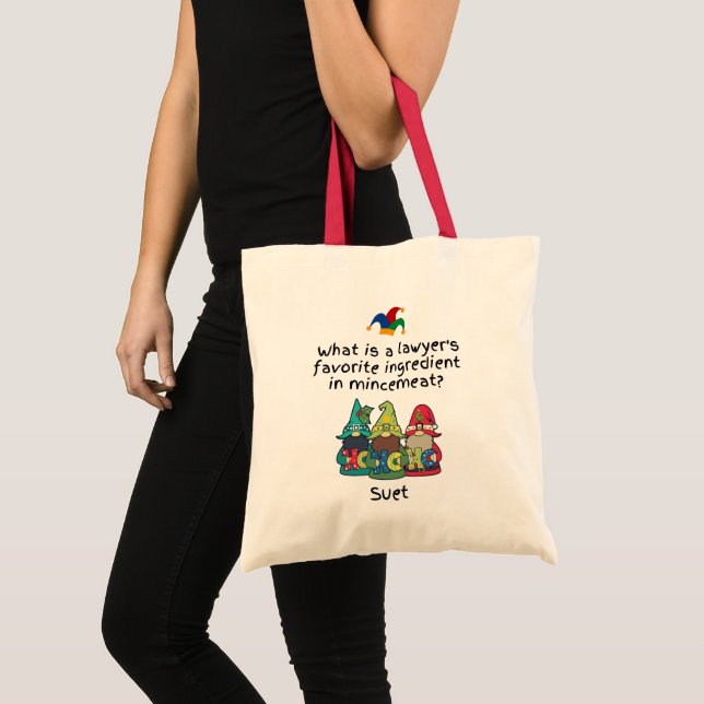Amusing Mincemeat Lawyer Joke Tote Bag (Front (Product))