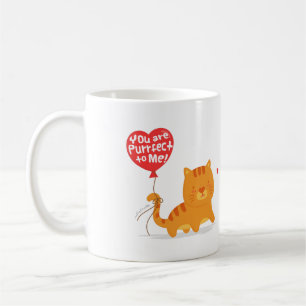 Amusing Pun Love Humour Cute Kitty Cat Cartoon Coffee Mug
