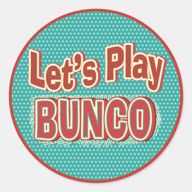 Amusons-nous Jouons à Bunco Stickers (Devant)