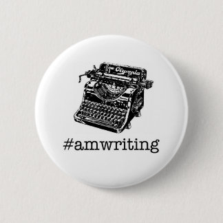 #amwriting 2 inch round button