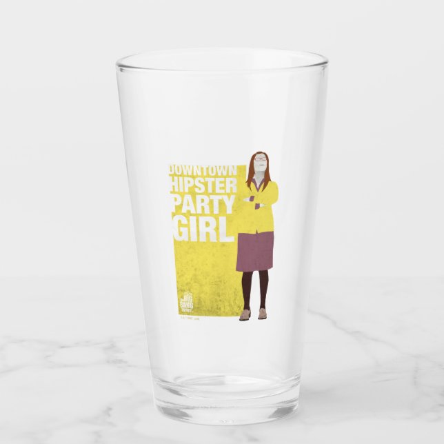 Amy | Downtown Hipster Party Girl Glass (Front)