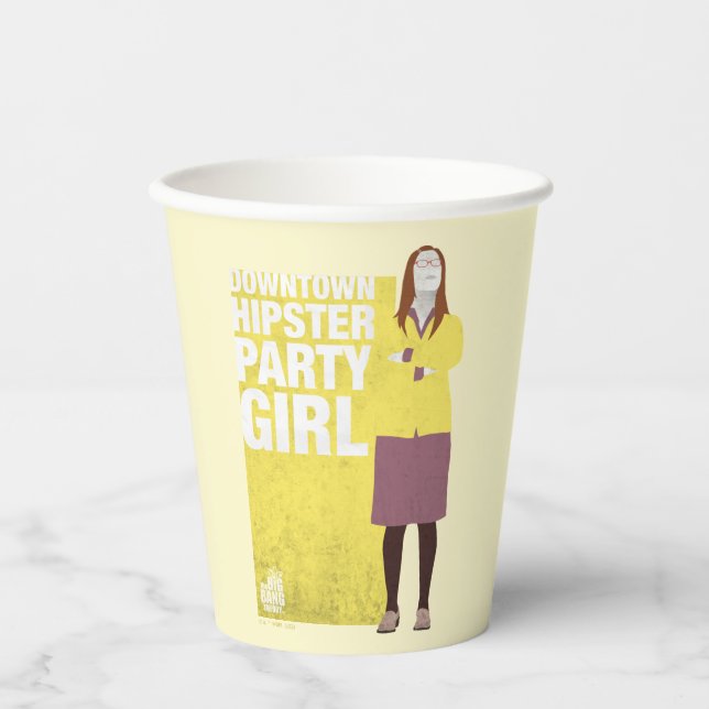 Amy | Downtown Hipster Party Girl Paper Cups (Front)