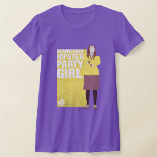 Amy   Downtown Hipster Party Girl T-Shirt