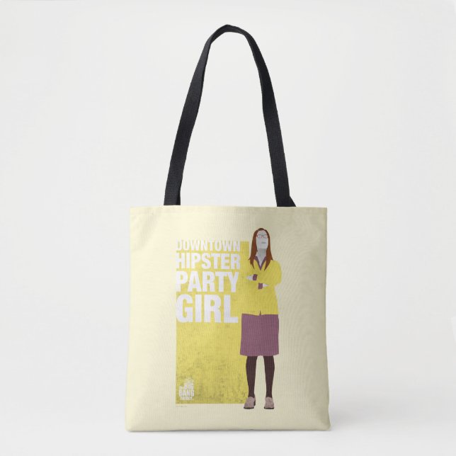 Amy | Downtown Hipster Party Girl Tote Bag (Front)