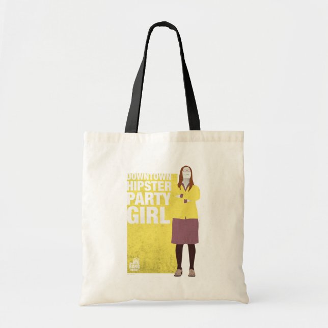 Amy | Downtown Hipster Party Girl Tote Bag (Front)