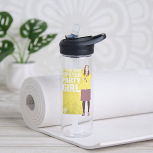 Amy   Downtown Hipster Party Girl Water Bottle