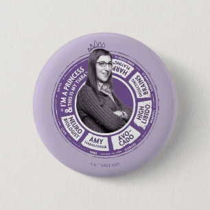 Amy Farrah Fowler Info Graphic 2 Inch Round Button