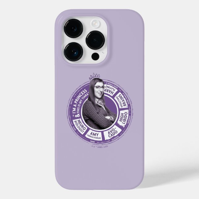 Amy Farrah Fowler Info Graphic Case-Mate iPhone Case (Back)
