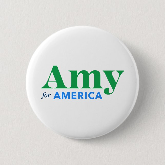 Amy Klobuchar for President 2020 2 Inch Round Button (Front)