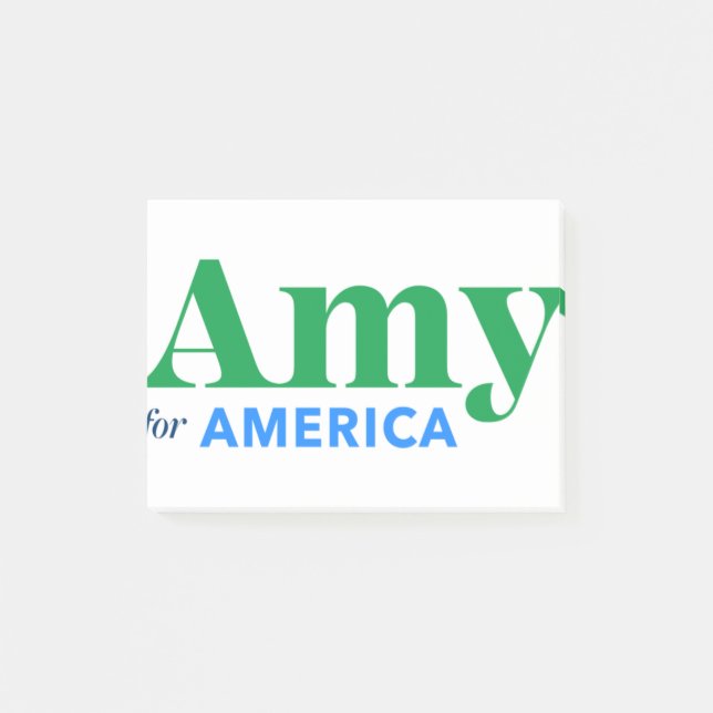 Amy Klobuchar for President 2020 Post-it Notes (Front)