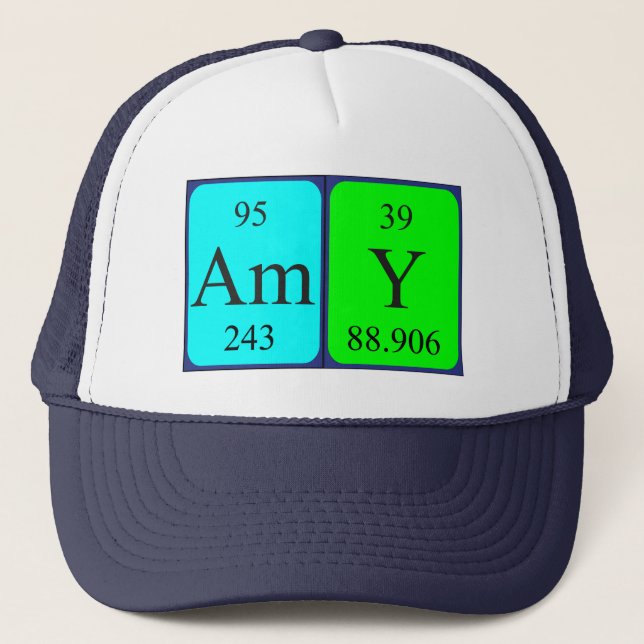 Amy periodic table name hat (Front)