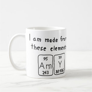 Amy periodic table name mug