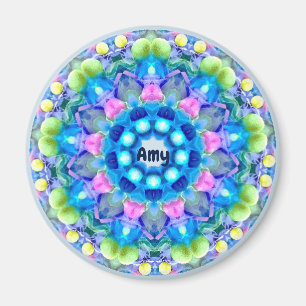 AMY ~ Personalised Easter Pattern Fractal ~  Magnet