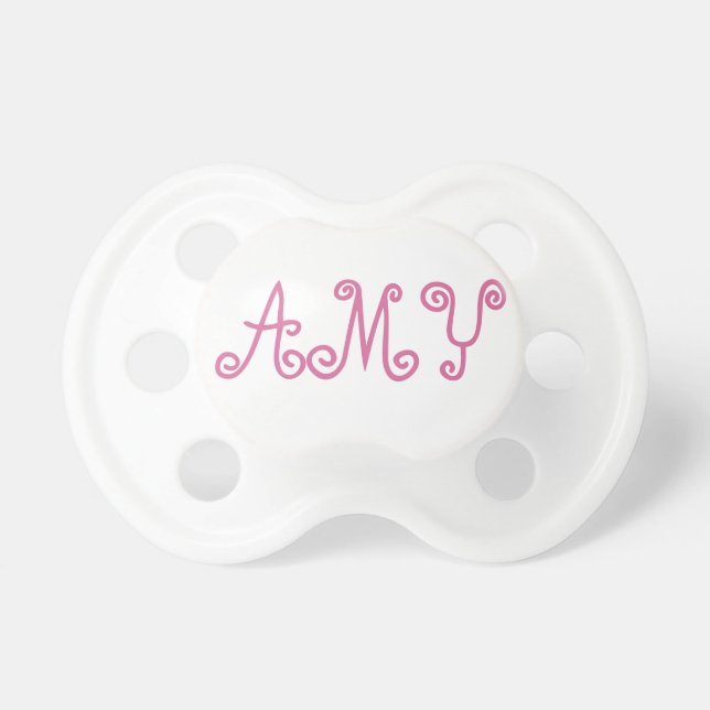 Amy Pink Paci Pacifier (Front)