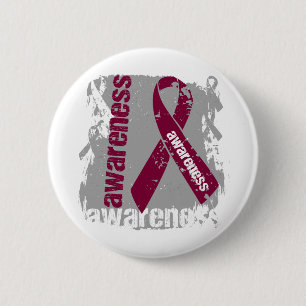 Amyloidosis Awareness Grunge Ribbon 2 Inch Round Button