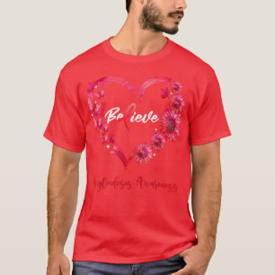 Amyloidosis Awareness Heart Butterfly Sunflower T- T-Shirt