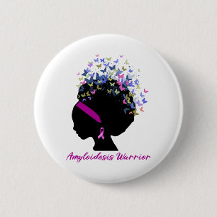 Amyloidosis Awareness Support Amyloidosis Warrior 2 Inch Round Button