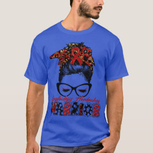Amyloidosis Headaches Awareness Warrior Women Glas T-Shirt