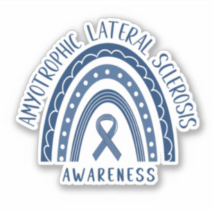 Amyotrophic Lateral Sclerosis ALS Rainbow Sticker