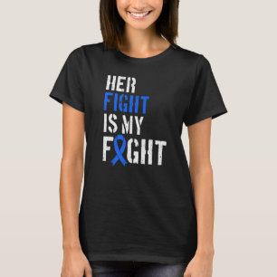Amyotrophic lateral sclerosis Blue Ribbon Her Figh T-Shirt