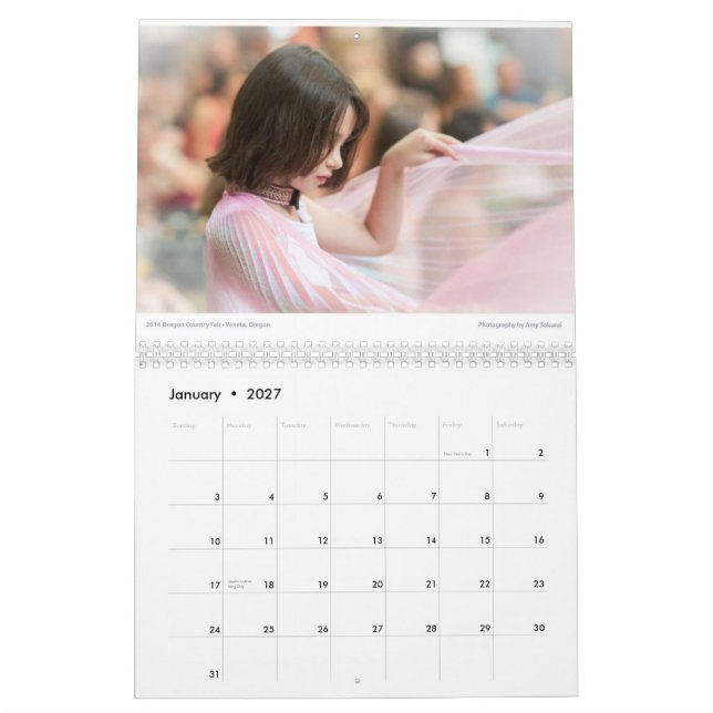Amy's 2015 Photo Calendar (Jan 2027)