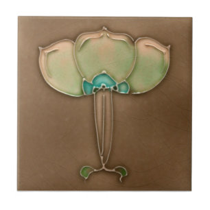AN006 Art Nouveau Reproduction Antique Tile