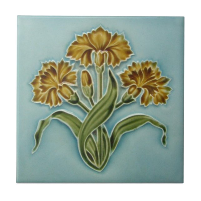 AN031 Art Nouveau Reproduction Antique Tile (Front)