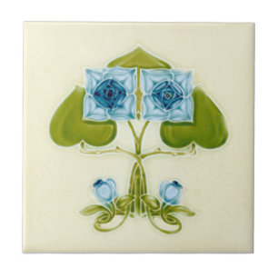 AN060 Art Nouveau Reproduction Antique Tile
