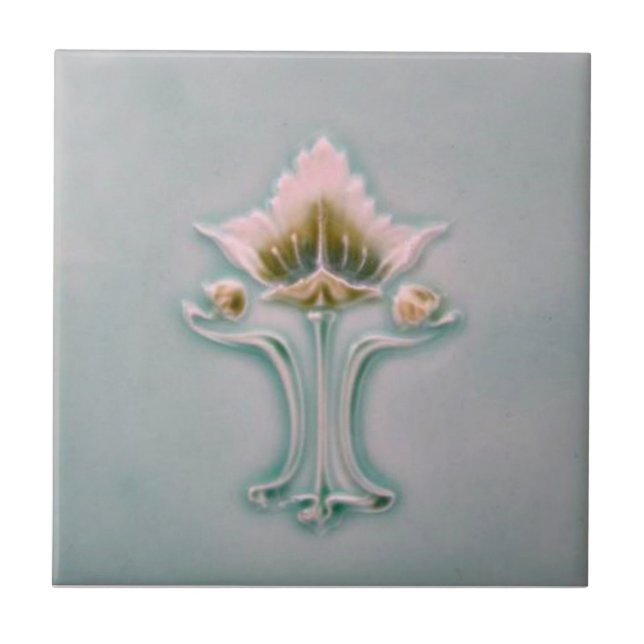 AN079 Art Nouveau Reproduction Antique Tile (Front)