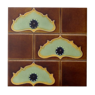 AN083 Art Nouveau Reproduction Antique Tile