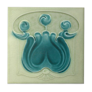 AN101 Art Nouveau Reproduction Antique Tile