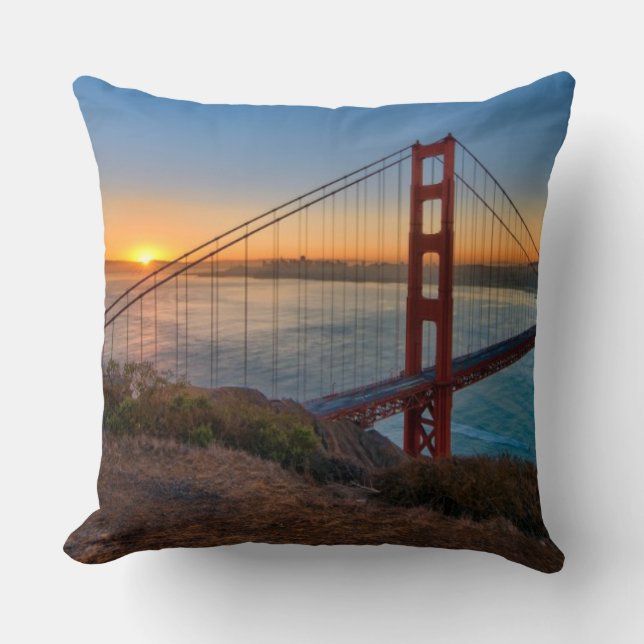 An absolutely stunning sunrise throw pillow (Front)