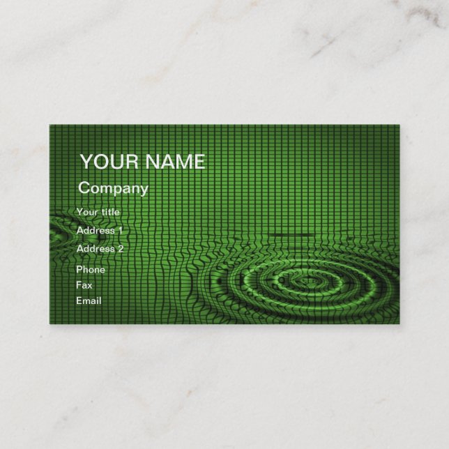 An abstract business card for you to customize (Front)
